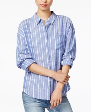 Velvet Heart Lina Striped Roll-tab Shirt