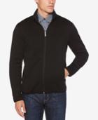 Perry Ellis Men's Full-zip Knit Sweater