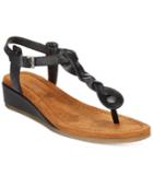 Bearpaw Gia T-strap Wedge Sandals Women's Shoes