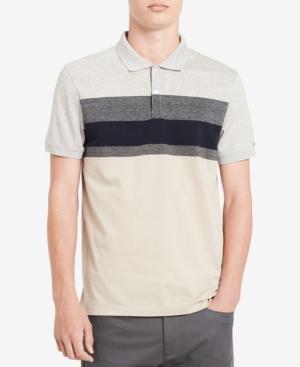 Calvin Klein Men's Colorblocked Striped Polo