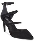 Charles By Charles David Lena Three-strap Mid-heel Pumps Women's Shoes