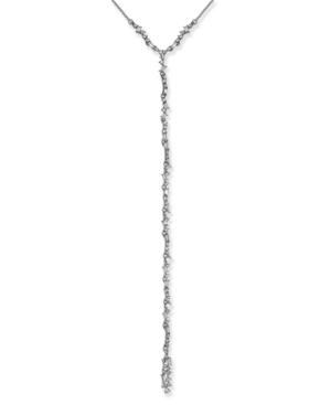 Inc International Concepts Silver-tone Crystal Elongated Lariat Necklace, 15 + 3 Extender, Created For Macy's