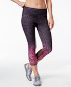 Ideology Pink Ribbon Printed Capri Leggings, Only At Macy's