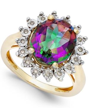 Mystic Topaz (4 Ct. T.w.) And Diamond Accent Ring In 14k Gold