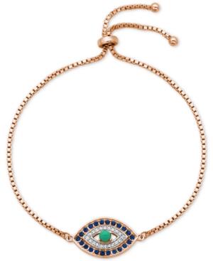 Giani Bernini Cubic Zirconia Evil Eye Bolo Bracelet, Created For Macy's