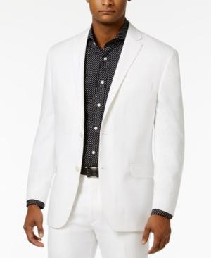 Sean John Men's Classic-fit White Linen Jacket