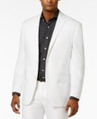 Sean John Men's Classic-fit White Linen Jacket