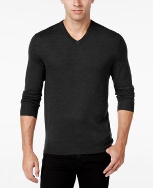 Club Room Men's Merino Blend V-neck Sweater, Only At Macy's