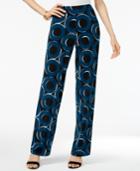 Alfani Printed Pull-on Pants, Created For Macy's