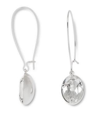Swarovski Earrings, Puzzle Clear Crystal Drop Earrings