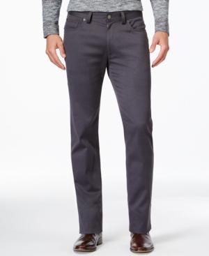 Vince Camuto Charcoal Gray Stretch-fabric Pants