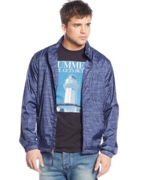 Armani Jeans Printed Windbreaker Jacket