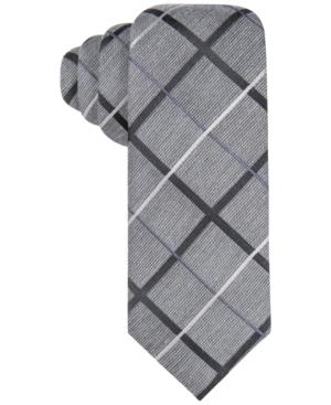 Alfani Red Men's Bowery Grid Tie, Only At Macy's
