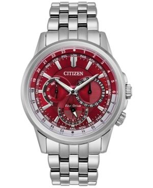 Citizen Men's Calendrier Stainless Steel Bracelet Watch 44mm Bu2021-51x, A Macy's Exclusive
