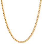Box Link 22 Chain Necklace In 14k Gold