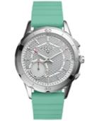 Fossil Q Women's Modern Pursuit Green Silicone Strap Hybrid Smart Watch 41mm Ftw1134