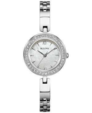 Bulova Women's Stainless Steel Bracelet Watch Set 26mm 98x107