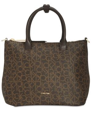 Calvin Klein Medium Monogram Satchel