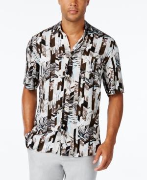 Tasso Elba Men's Abstract-print Short-sleeve Shirt, Classic Fit