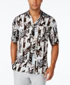 Tasso Elba Men's Abstract-print Short-sleeve Shirt, Classic Fit
