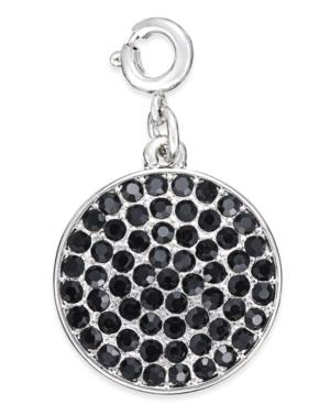 Inc International Concepts Silver-tone Crystal Disc Charm, Only At Macy's