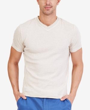 Nautica Men's Striped V-neck T-shirt