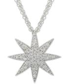Giani Bernini Cubic Zirconia Three Strand Star Necklace In Sterling Silver, Only At Macy's