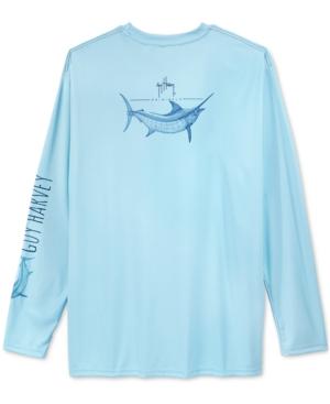 Guy Harvey Men's Performance Uv Protection Graphic-print Long-sleeve T-shirt