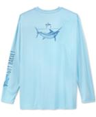 Guy Harvey Men's Performance Uv Protection Graphic-print Long-sleeve T-shirt