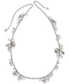 Charter Club Two-tone Charm & Imitation Pearl Sea Life Strand Necklace, 40 + 2 Extender, Created For Macy's