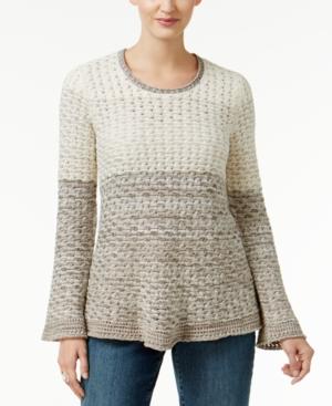 Style & Co Colorblocked Sweater, Only At Macy's