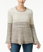 Style & Co Colorblocked Sweater, Only At Macy's