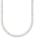 "belle De Mer Pearl Necklace, 16"" 14k Gold Aa+ Cultured Freshwater Pearl Strand (9-10mm)"