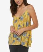 O'neill Juniors' Strappy Floral-print Tank Top