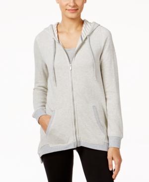 Calvin Klein Performance Striped Handkerchief-hem Hoodie