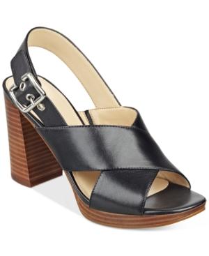 Marc Fisher Faithe Crisscross-strap Slingback Platform Sandals Women's Shoes
