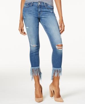 Flying Monkey Ripped Fringe Skinny Jeans
