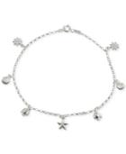 Giani Bernini Seaside Charm Ankle Bracelet In Sterling Silver, Created For Macy's