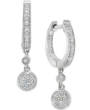 Diamond (1/4 Ct. T.w.) Dangle Earrings In Sterling Silver