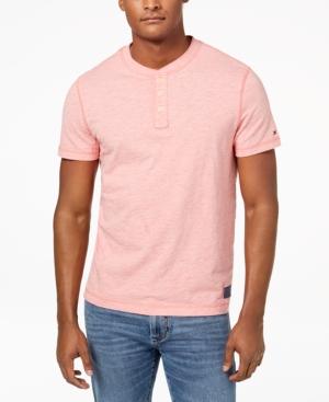 Tommy Hilfiger Men's Heathered Henley T-shirt