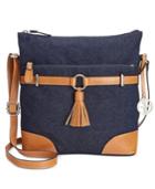 Giani Bernini Denim Crossbody, Only At Macy's