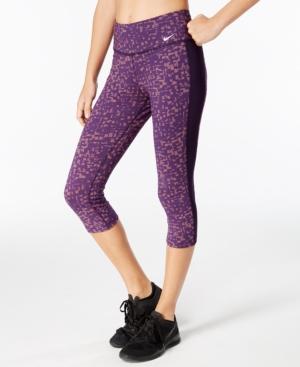 Nike Dry Legend Cotton-blend Printed Training Capri Leggings