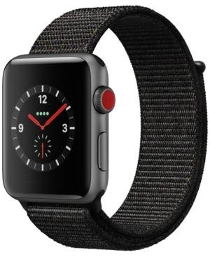 Apple Watch Series 3 (gps + Cellular), 42mm Space Gray Aluminum Case With Black Sport Loop