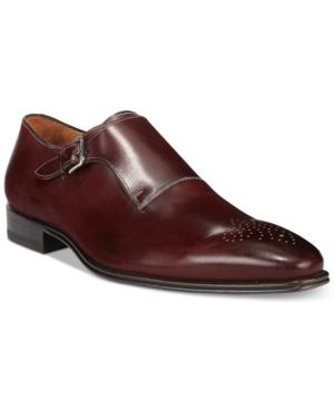 Mezlan Men's Medallion Toe Single Monk Loafers Men's Shoes
