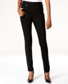 Style & Co Pull-on Slim Straight-leg Jeans, Black Wash, Only At Macy's
