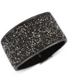 Kenneth Cole New York Hematite-tone Black Crystal Rock Bracelet