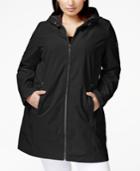 Calvin Klein Plus Size Hooded Raincoat