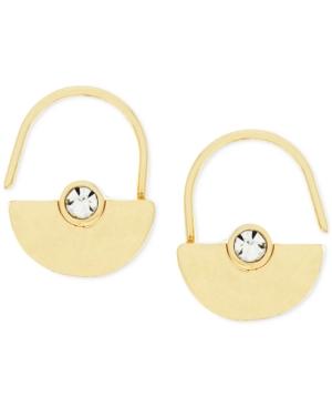Bcbgeneration Crystal Half-disc Hoop Earrings