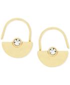 Bcbgeneration Crystal Half-disc Hoop Earrings