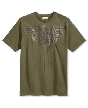 Sean John Men's Studded Arc Eagle Graphic-print T-shirt, Only At Macy's
